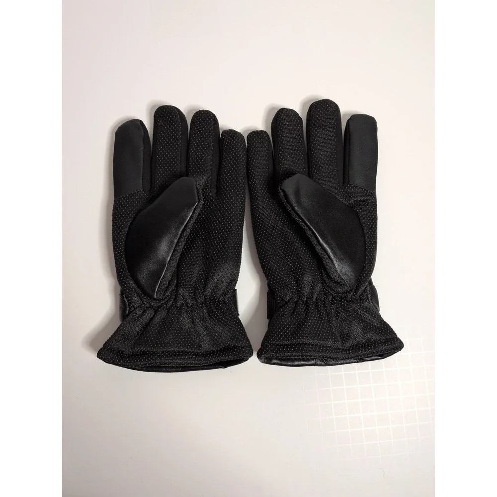 Pair Of Winter Gloves Warm , Windproof, & Touchscreen For Unisex Black One Size